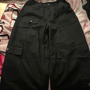 Women's Black Cargo Pants